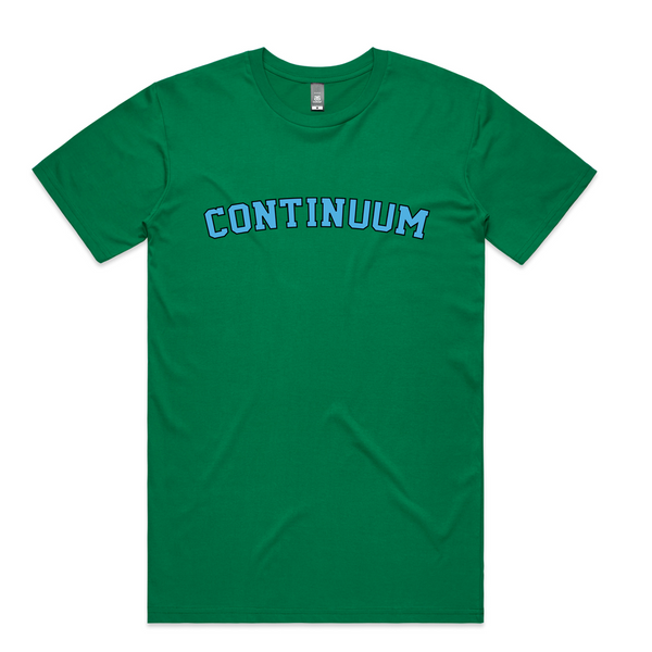 Continuum - Team Bold Curved t-shirt - Kelly Green