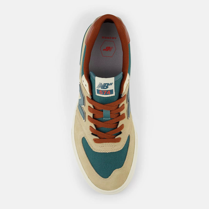 New Balance Numeric - NM574VCB - Tan with Forest Green